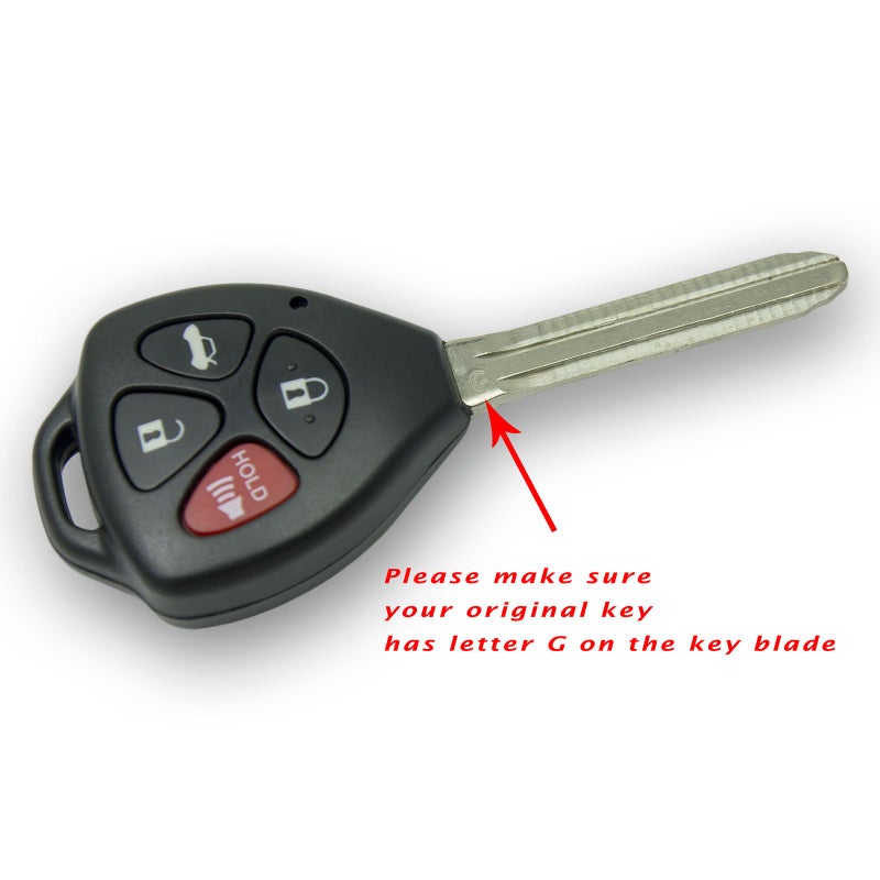Keyless2Go Replacement for New Keyless Entry Remote Car Key for 2011 Toyota Camry HYQ12BBY with G Chip - Image 3